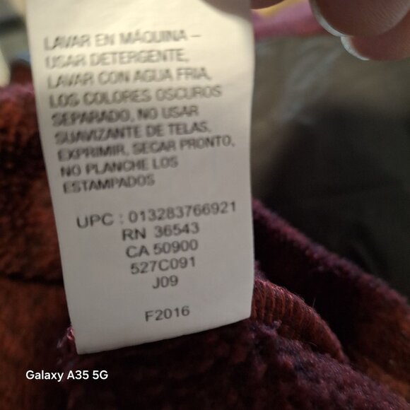 Mens G.H. Bass & Co. Explorer Maroon Heather Quarter-Zip Pullover Sweater XL Pol - Picture 7 of 7